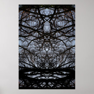 Abstract poster van boomvertakkingen