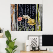 Abstract poster voor baanbrekende  (Thuiskantoor)