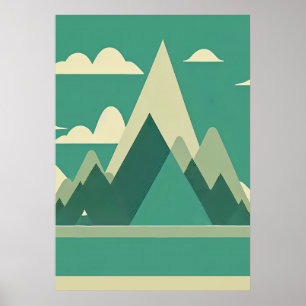 Abstract Poster voor de noordse muur