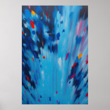 Abstract Poster voor Fireworks, BrightStor