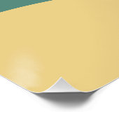 Abstract Poster – Yellow Lines on Beige (Coin)