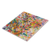 Abstract - Potlood - Mardi Gras Tegeltje (Zijkant)