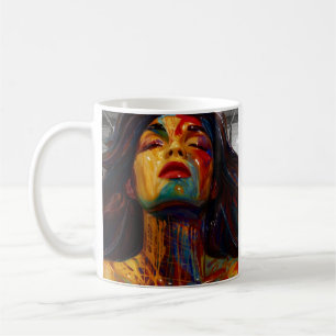 Abstract Power Portrait Koffiemok
