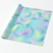 Abstract Pretty Pastel Swirls Pattern Cadeaupapier (Uitgerold)
