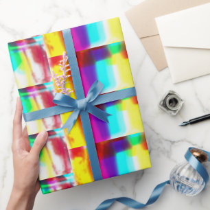Abstract primair regenboogpapier van Popart Cadeaupapier