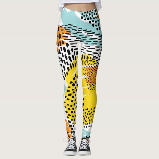 Abstract proefmodel leggings (Voorkant)