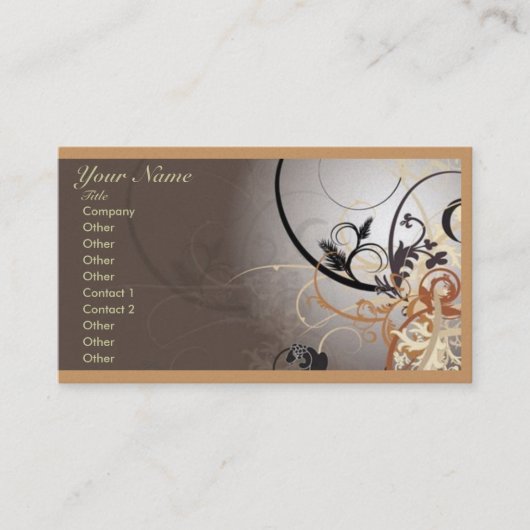 Abstract professioneel Visitekaartje met twee zijd (Voorkant)