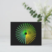 Abstract Psychedelic Optical Illusion Briefkaart (Staand voorkant)
