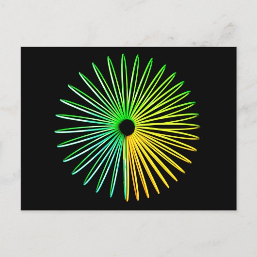 Abstract Psychedelic Optical Illusion Briefkaart (Voorkant)