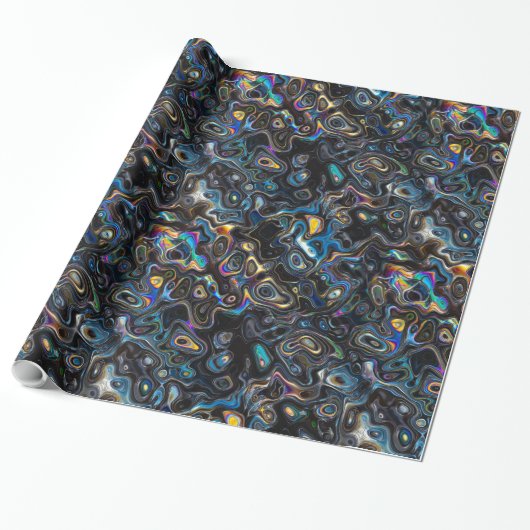Abstract Psychedelic Pattern Cadeaupapier (Uitgerold)