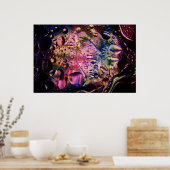 Abstract Psychedelic Poster 1 (Keuken)