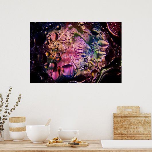 Abstract Psychedelic Poster 1 (Keuken)