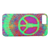 Abstract Psychedelic Stropdas-Dye Peace Sign Case-Mate iPhone Case (Achterkant (Horizontaal))