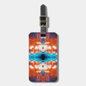 Abstract psychedelisch patroon bagagelabel (Voorkant verticaal)