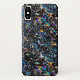 Abstract psychedelisch patroon iPhone x hoesje