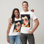 Abstract Punk portret T-shirt (Unisex)