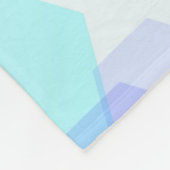 Abstract Purple-Blue Hexagon - Shape Pattern Throw Fleece Deken (Hoek)