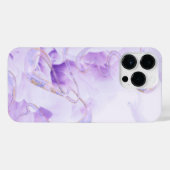 Abstract Purple Fluid Pattern iPhone 14 Pro Max Co iPhone Hoesje (Achterkant horizontaal)