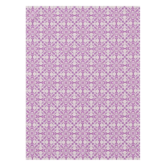 Abstract Purple Orchid Flower Design Pattern Art Tafelkleed (Voorkant)