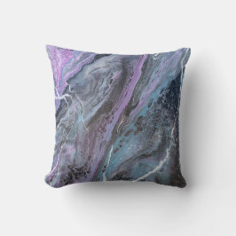 Abstract Purple & Teal Flow Kussen