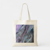 Abstract Purple & Teal Flow Tote Bag (Achterkant)