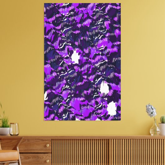 Abstract Quantum Landschapsontwerp Canvas Afdruk (Insitu (Woonkamer))
