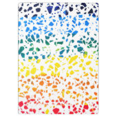 Abstract Rainboogpatroon van Terrazzo Mosaic Klembord (Achterkant)