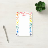 Abstract Rainboogpatroon van Terrazzo Mosaic Post-it® Notes (Kantoor)