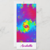 Abstract Rainbow Gradient Fractal Bladwijzer (Voorkant)