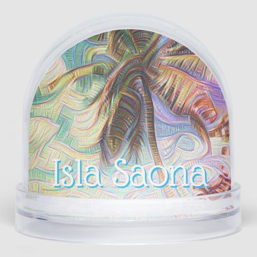 Abstract Rainbow Palm Tree Isla Saona (Avant)