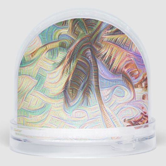 Abstract Rainbow Palm Tree Isla Saona (Arrière)