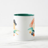 Abstract Rainbow Pot of Gold St. Patrick's Day Mug (Centre)