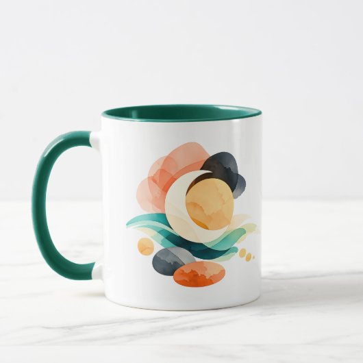 Abstract Rainbow Pot of Gold St. Patrick's Day Mug (Gauche)