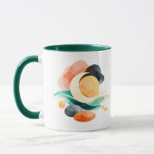 Abstract Rainbow Pot of Gold St. Patrick's Day Mug Mok (Links)