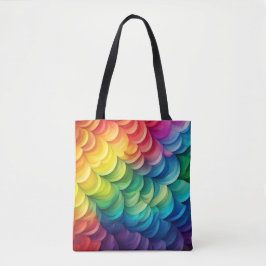 Abstract Rainbow Scale Pattern Draagtas