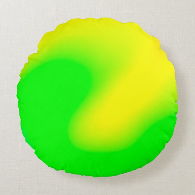 Abstract rainbow soft cloud background in pastel c rond kussen (Voorkant)