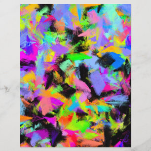 Abstract Random Messing Paint Color Explosion Pape