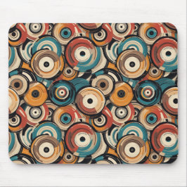 Abstract records Mouse Pad Muismat