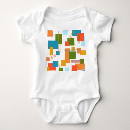 Abstract Rectangles and Lines  Romper (Voorkant)