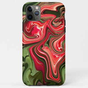 Abstract Red Tulip Floral Design iPhone 11 Pro Max Hoesje