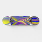 Abstract Regenbogen Augen Skateboard (Horizontaal)