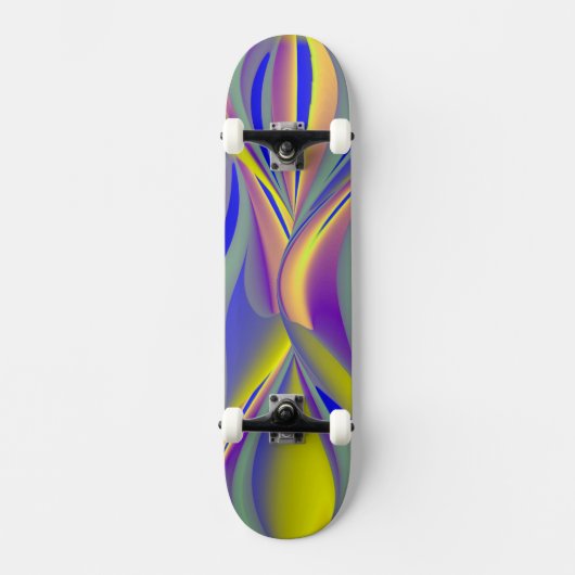 Abstract Regenbogen Augen Skateboard (Voorkant)