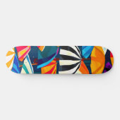 Abstract Regenboog Strandparasol Skateboard (Horizontaal)