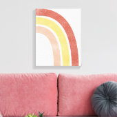Abstract regenboog uit het midden van de eeuw canvas afdruk (Insitu (Woonkamer))