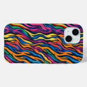 Abstract regenboog zebrapatroon Case-Mate iPhone case (Achterkant (horizontaal))