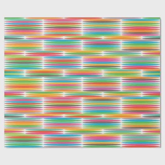 Abstract regenboogdruppels patroon cadeaupapier (Vlak)