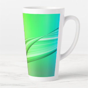 Abstract regenboogkleuren banner latte mok