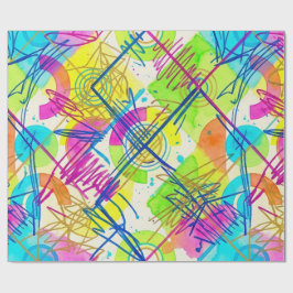 Abstract Regenboogpatroon 2026 Cadeaupapier