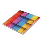 Abstract regenboogpatroon tegeltje (Zijkant)