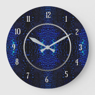Abstract regendruppels patroon ronde wandklok grote klok